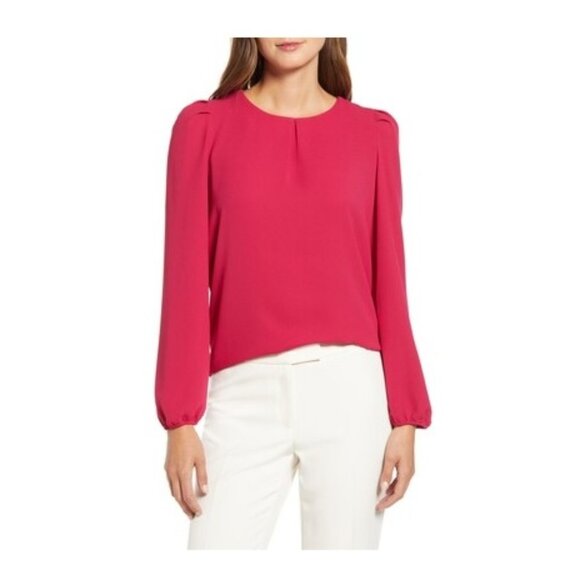 Anne Klein Tops - Anne Klein Shirred Shoulder Blouse